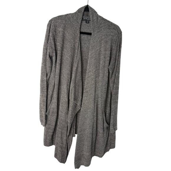 Barefoot Dreams CozyChic Lite Cardigan L/XL Gray Soft Cozy Loungewear - Picture 2 of 9